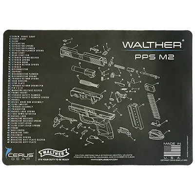 PPS M2 Schematic Cleaning Mat