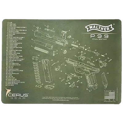 P99 FE Schematic Cleaning Mat
