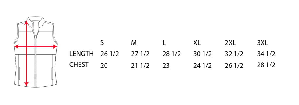 Vest Sizing